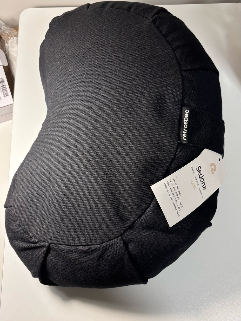 Retrospec Meditation Cushion Filled with Buckwheat Hulls